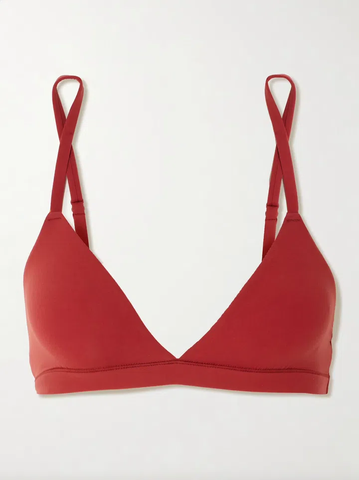 SKIMS Fits Everybody Triangle Bralette - Brick $51