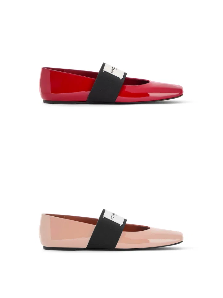 Givenchy漆皮芭蕾鞋 