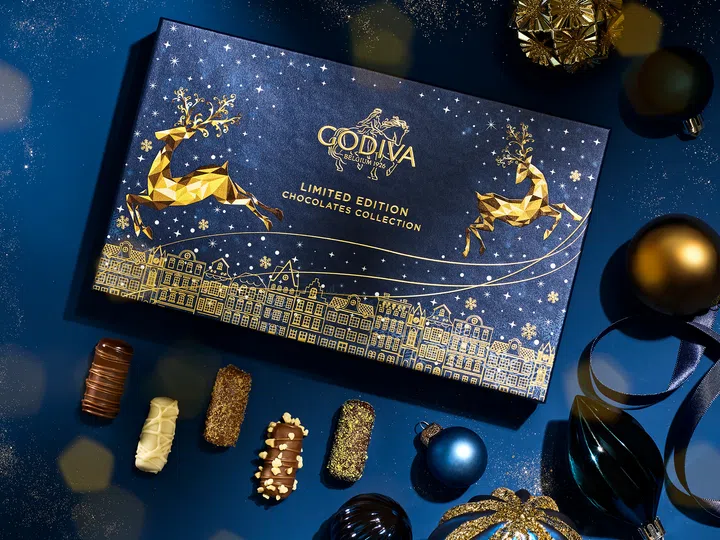 GODIVA百年巧克力品牌传奇焕新，圣诞巧克力开启“最巧克力时光”。