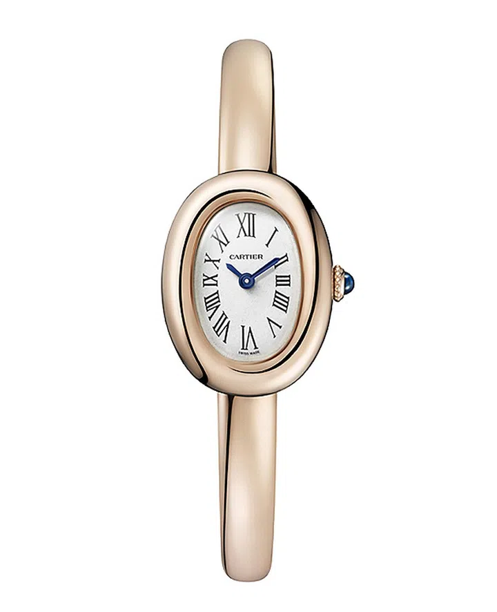 CARTIER Baignoire搭载石英机芯、玫瑰金表壳、玫瑰金手镯式迷你型腕表 $16,800