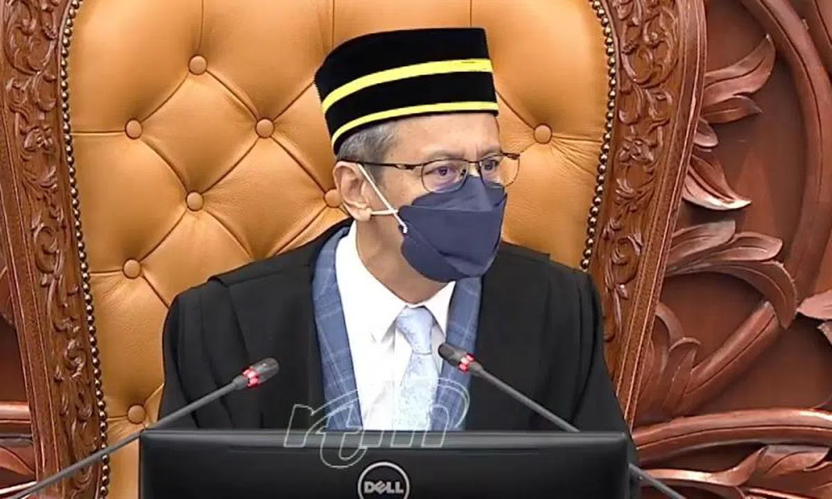马来西亚国会下议院议长阿兹哈。（联合晚报）