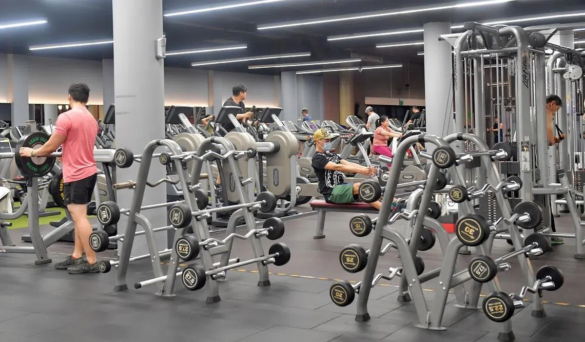 调查发现，2022年到访健身房的本地人数高达305万人次。（海峡时报）