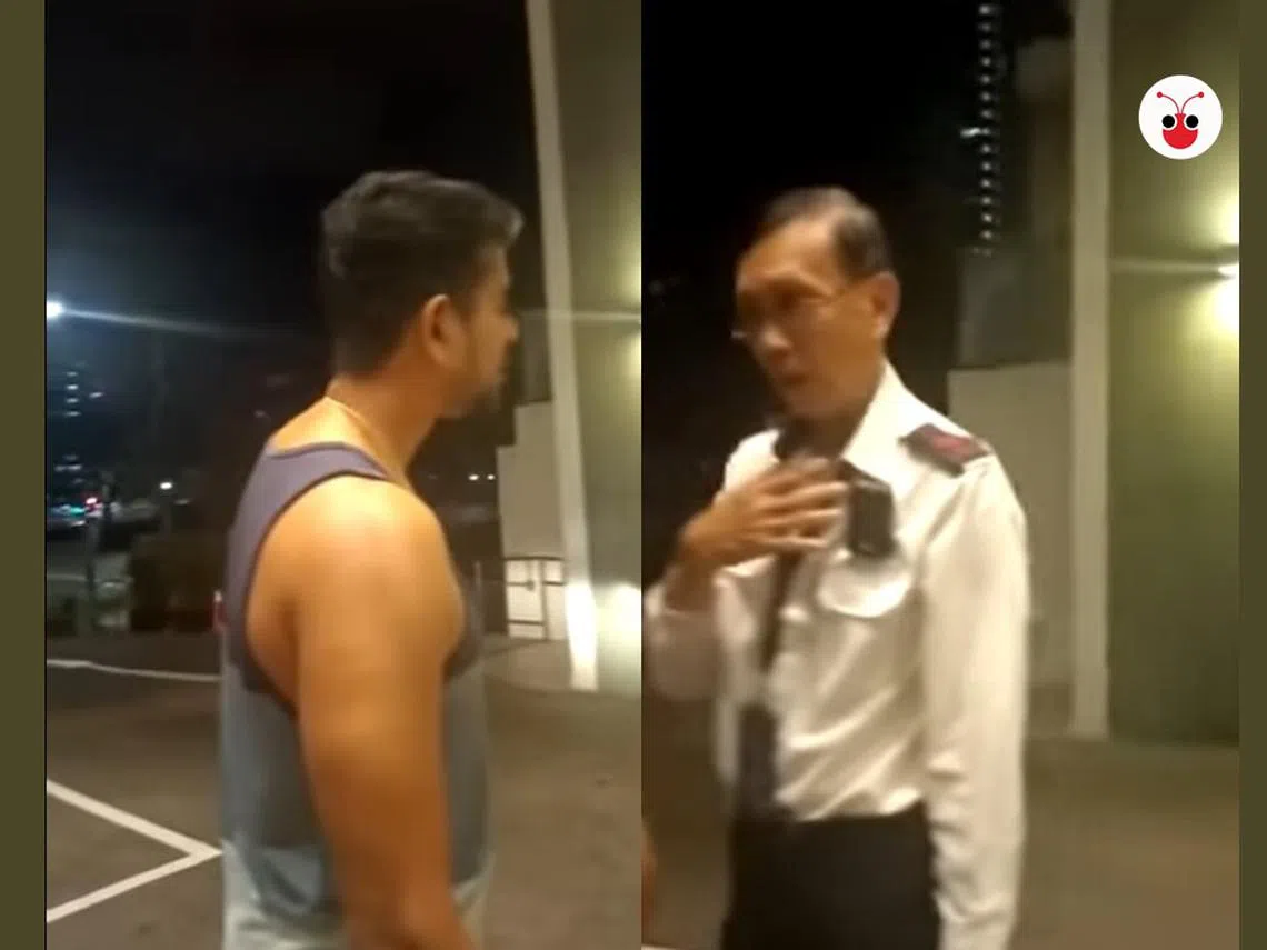 保安主管王宇威（右）：我已由衷地原谅了他（拉美斯），大家就让事情过去吧。（红蚂蚁制图）