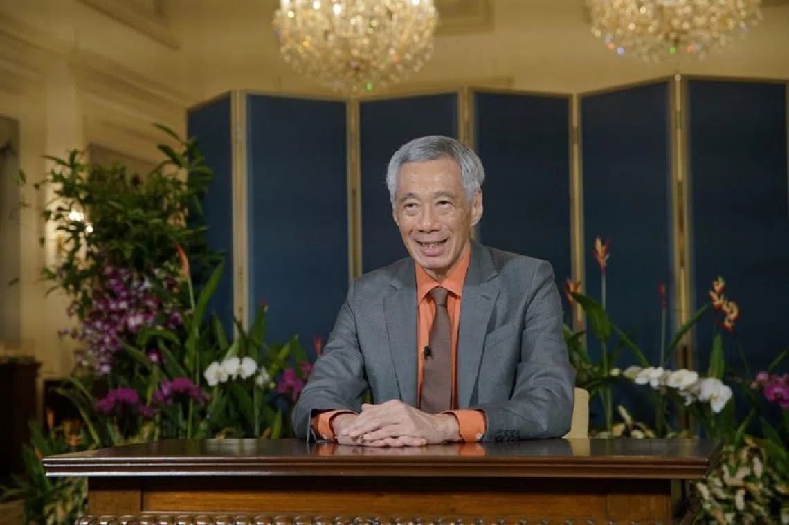 李显龙总理：“现在还不是庆祝胜利的时候。我们终将战胜疫情，但那一天还没到来。我吁请大家继续谨慎防疫，不要在关键阶段功亏一篑。”（通讯及新闻部提供）