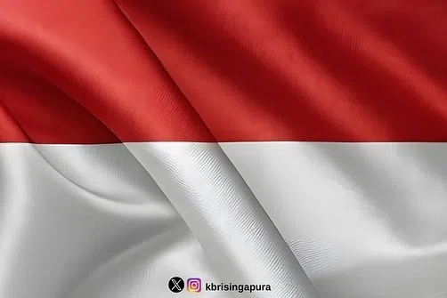 印度尼西亚国旗。