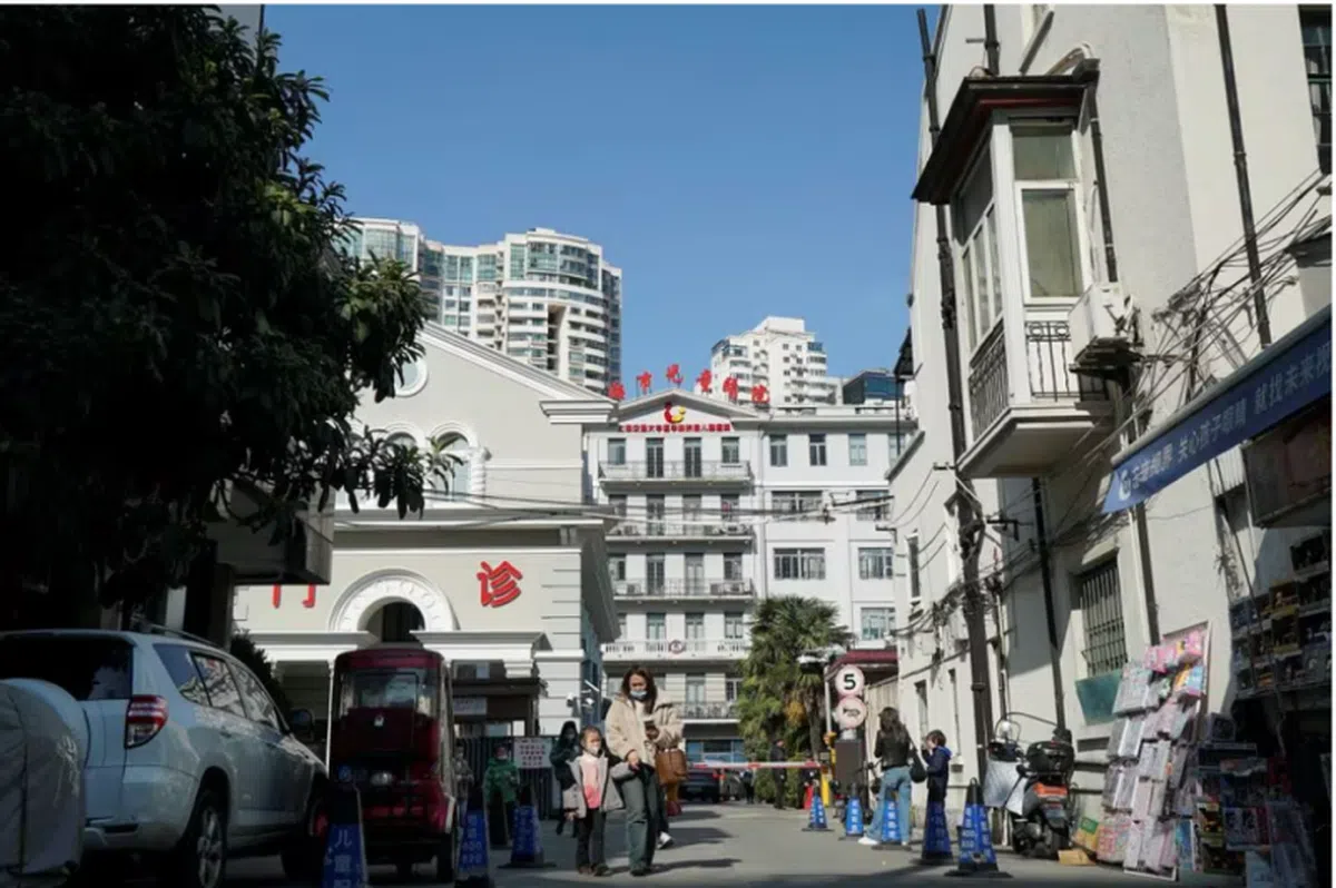 上海市儿童医院。（路透社）