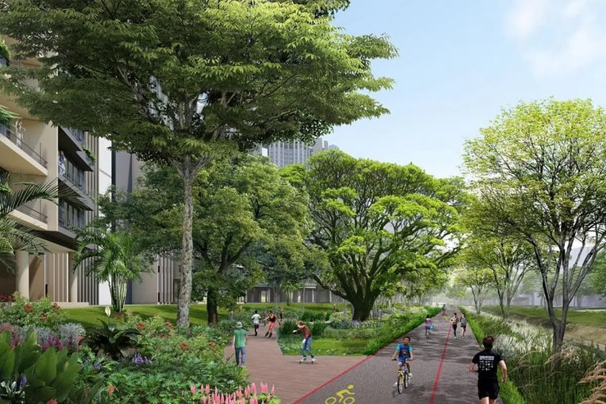  建屋局预计明年在乌鲁班丹提供的预购组屋的构想图。（建屋局） 