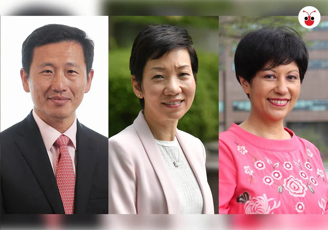 （左起）：王乙康、傅海燕、英兰妮。（曾庆祥制图）