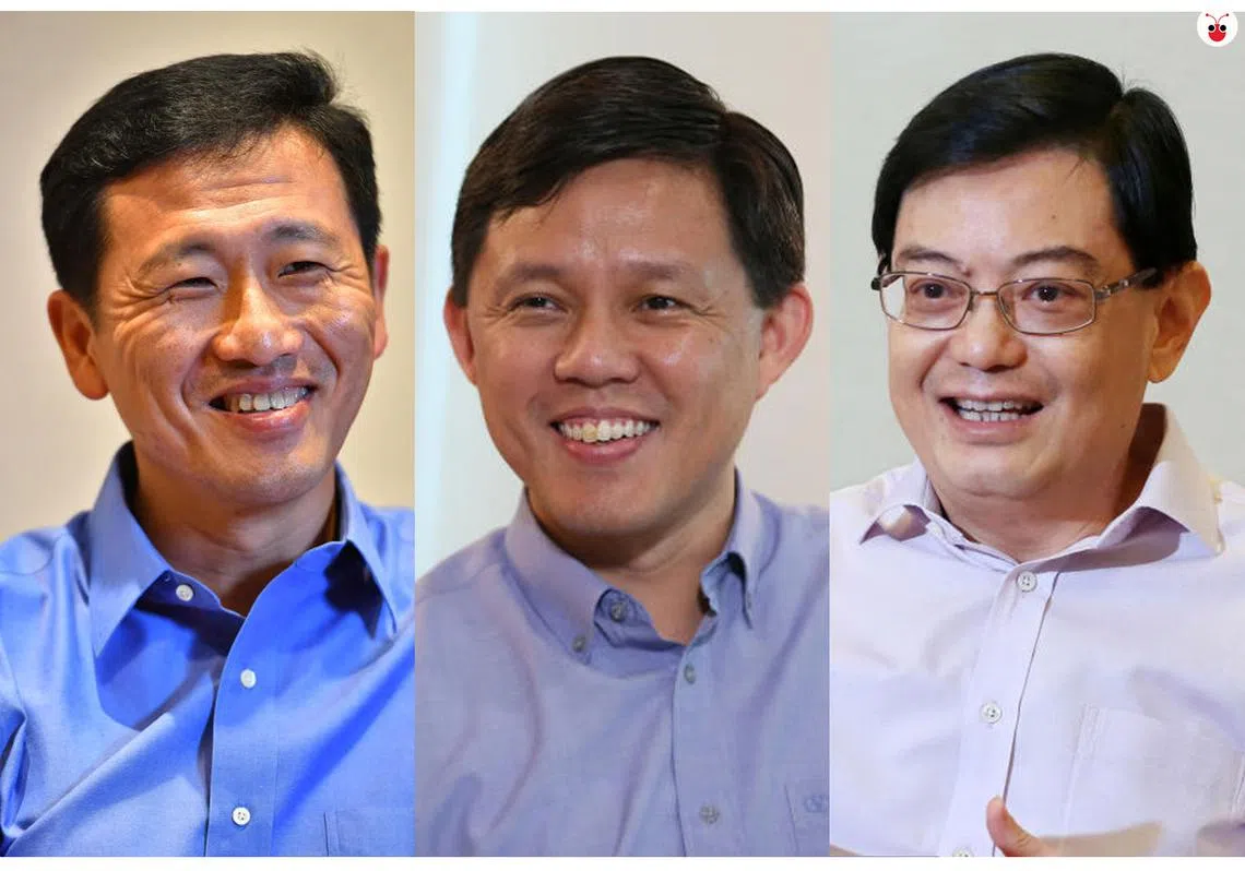 （左起）王乙康、陈振声、王瑞杰。（谢静怡制图）