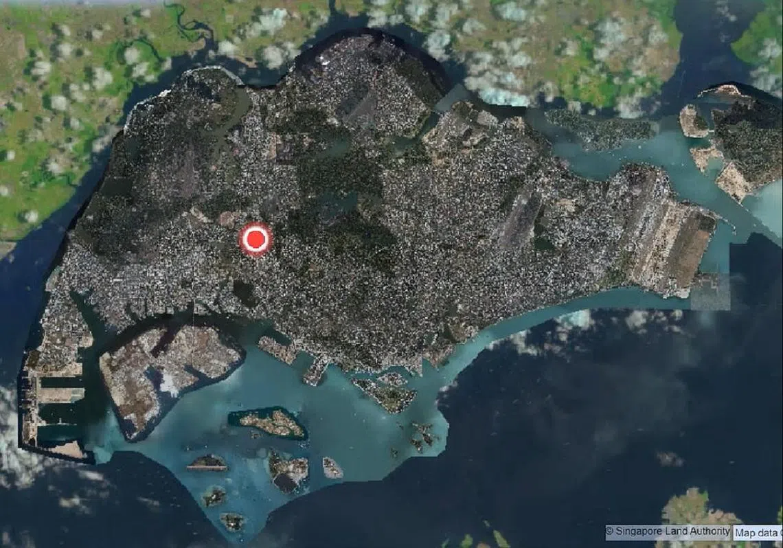 新加坡这么小的地方，还是有人要将新加坡人按照住址区分开来。（OneMap截图）