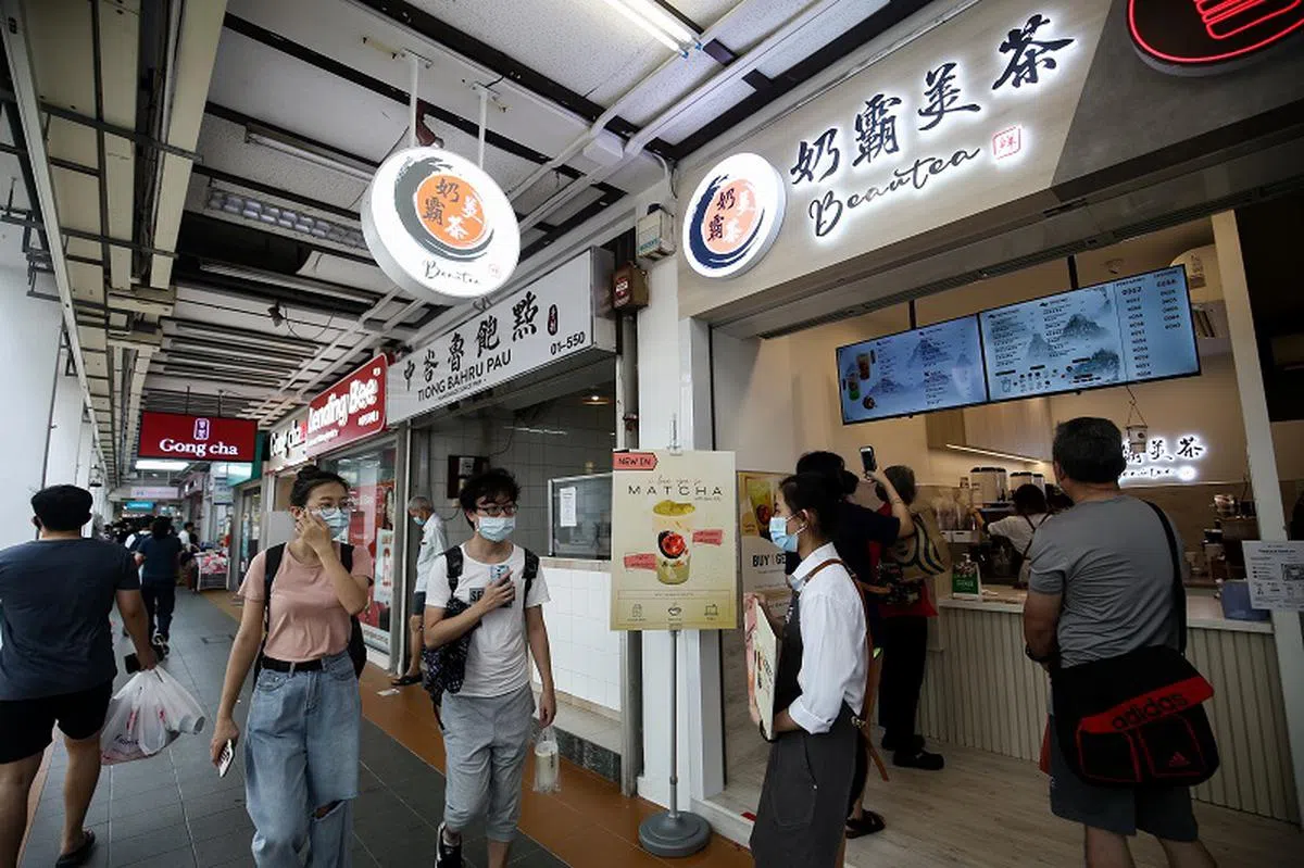 新加坡泡泡茶店面持续增加。（联合早报）