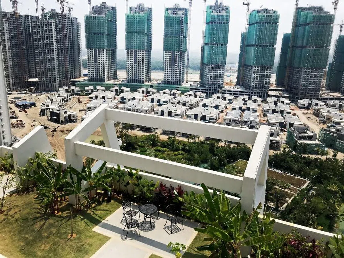  兴建中的森林城市项目。（路透社） 