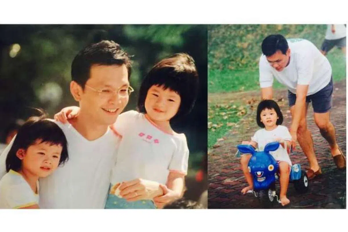  杨莉明丈夫张永昌与孩子的日常照。（杨莉明面簿） 