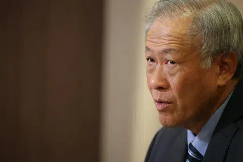 我国国防部长黄永宏。（海峡时报）