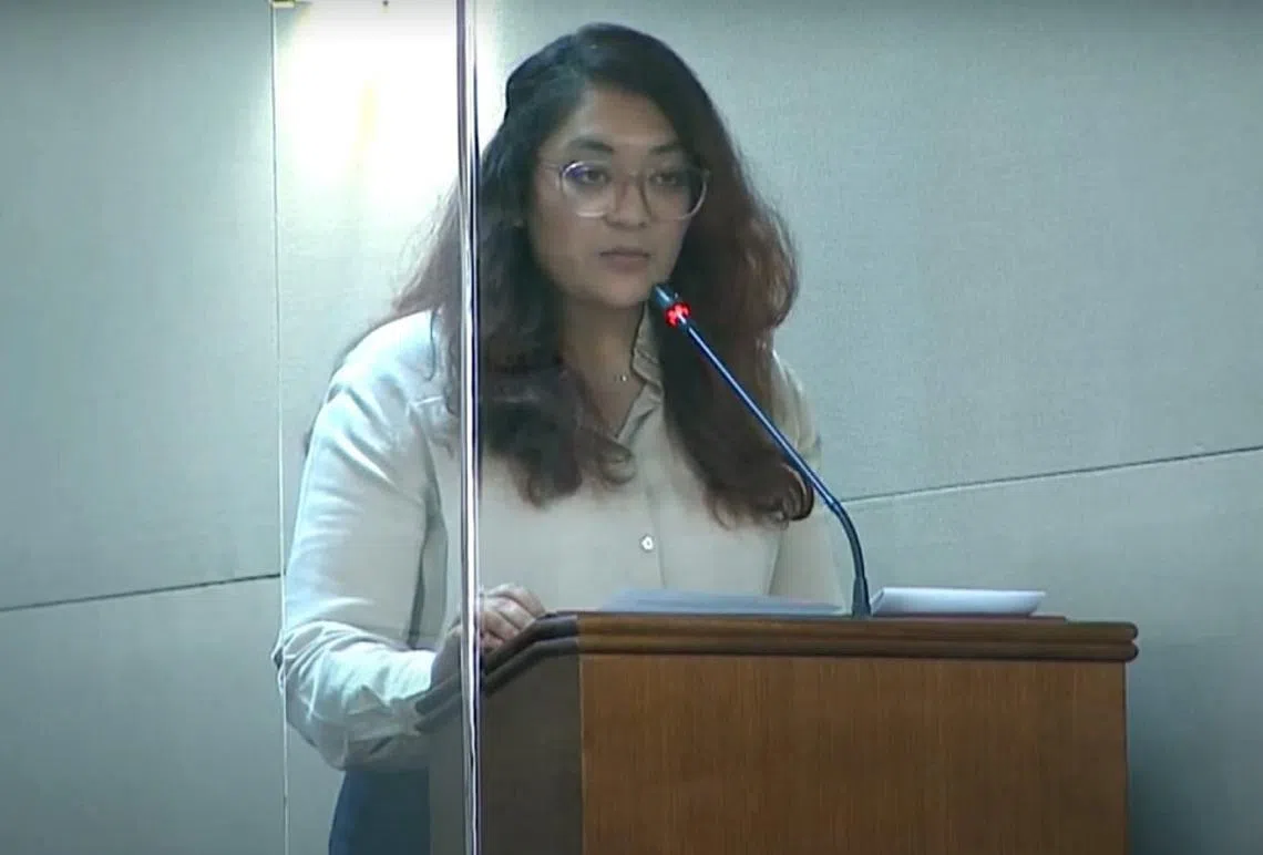 工人党盛港集选区议员辣玉莎周一在国会中终于承认，她在今年8月3日在国会中声称，她曾陪一名性侵受害女性报案，却被警员“不当对待”的一番话是子虚乌有，她只是听说而已，并没有陪同报案这回事。（Gov.sg视频截图）