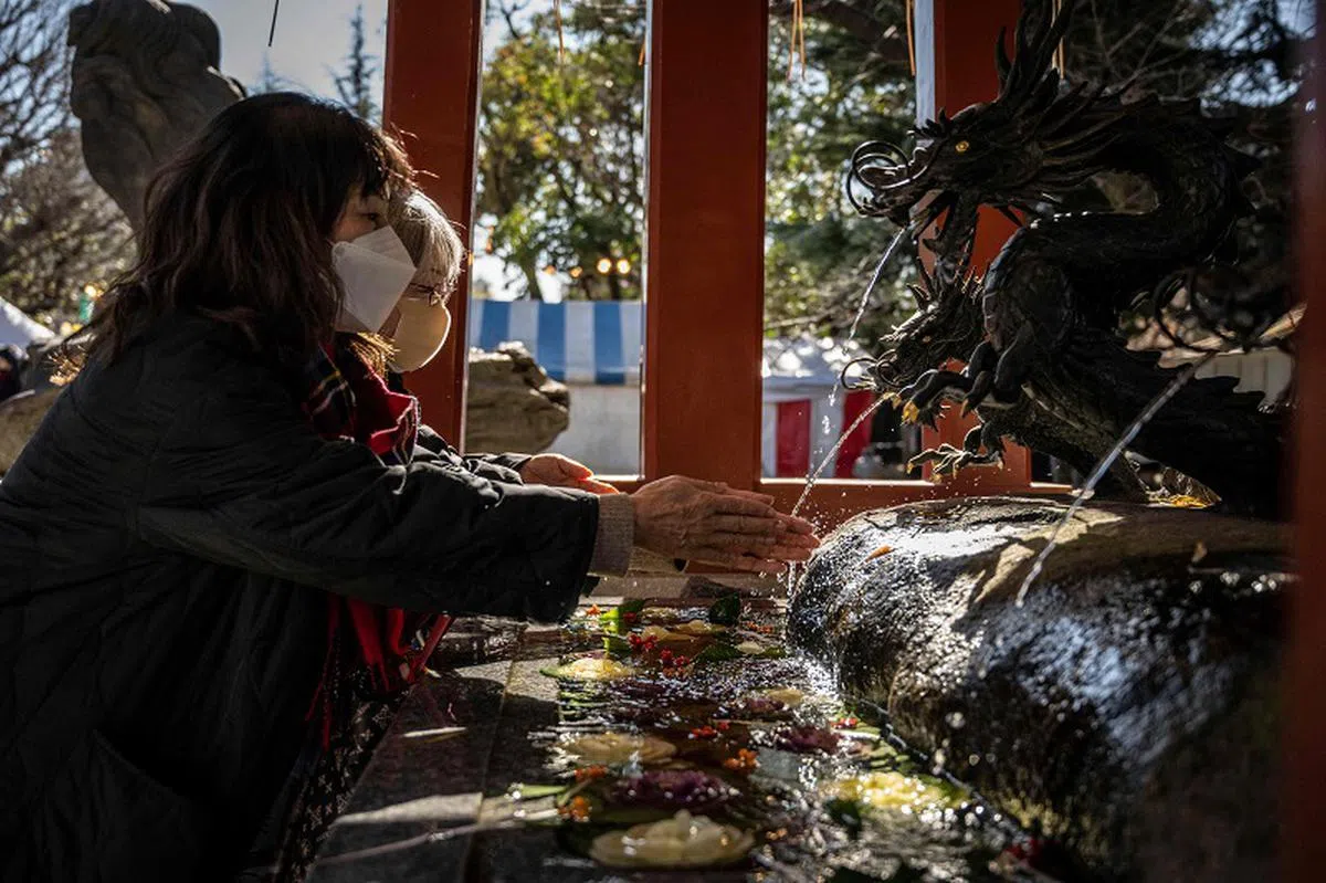 预估数据显示，今年日本国内旅游人数相比去年料达到2.66亿人次。（法新社）