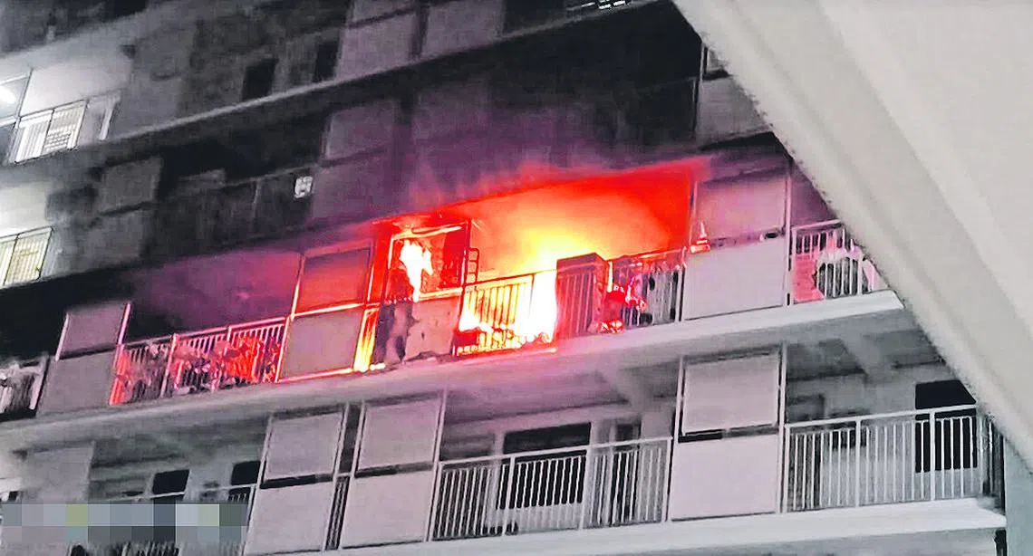 本月初一起火患揭发出市镇会没有遵循消防安全要求。（联合晚报）