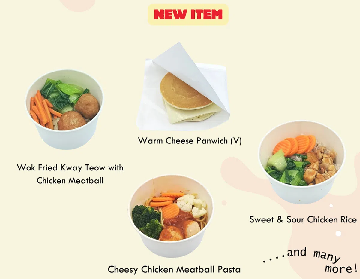 供应商为学生准备的菜单，每个学期都会更新。（取自布兰雅坡小学网站）