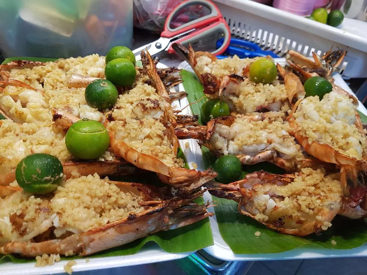 麦片虾。（健发海鲜阁面簿） 