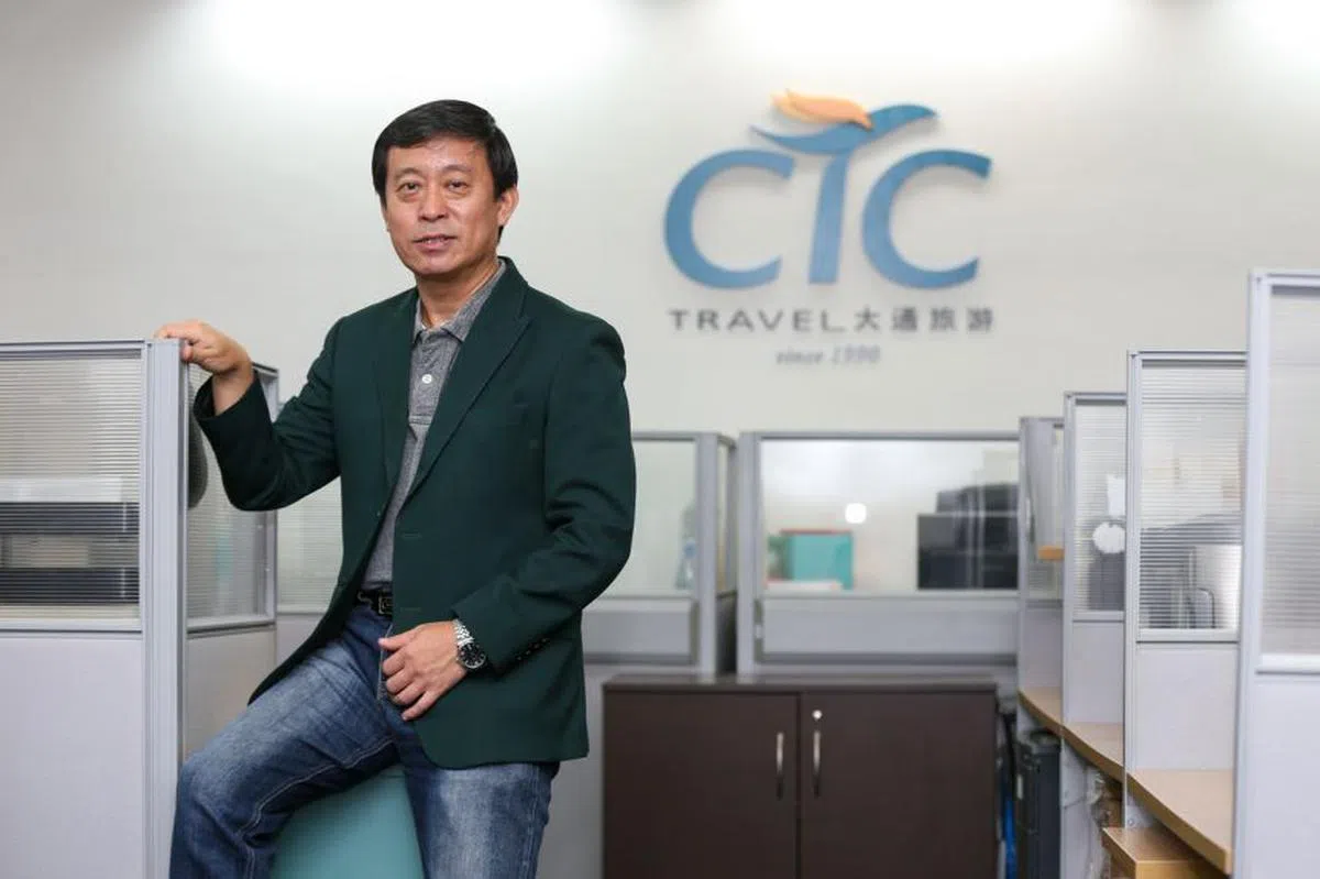  大通旅行社总裁陈斌。（海峡时报） 