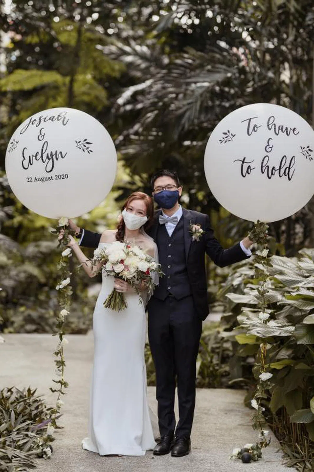  Josiah Koh与Evelyn Fong不介意缩小婚礼规模。（AMERRYMOMENT） 