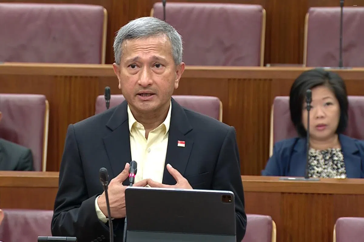 新加坡外交部长维文医生。（gov.sg 视频截图）