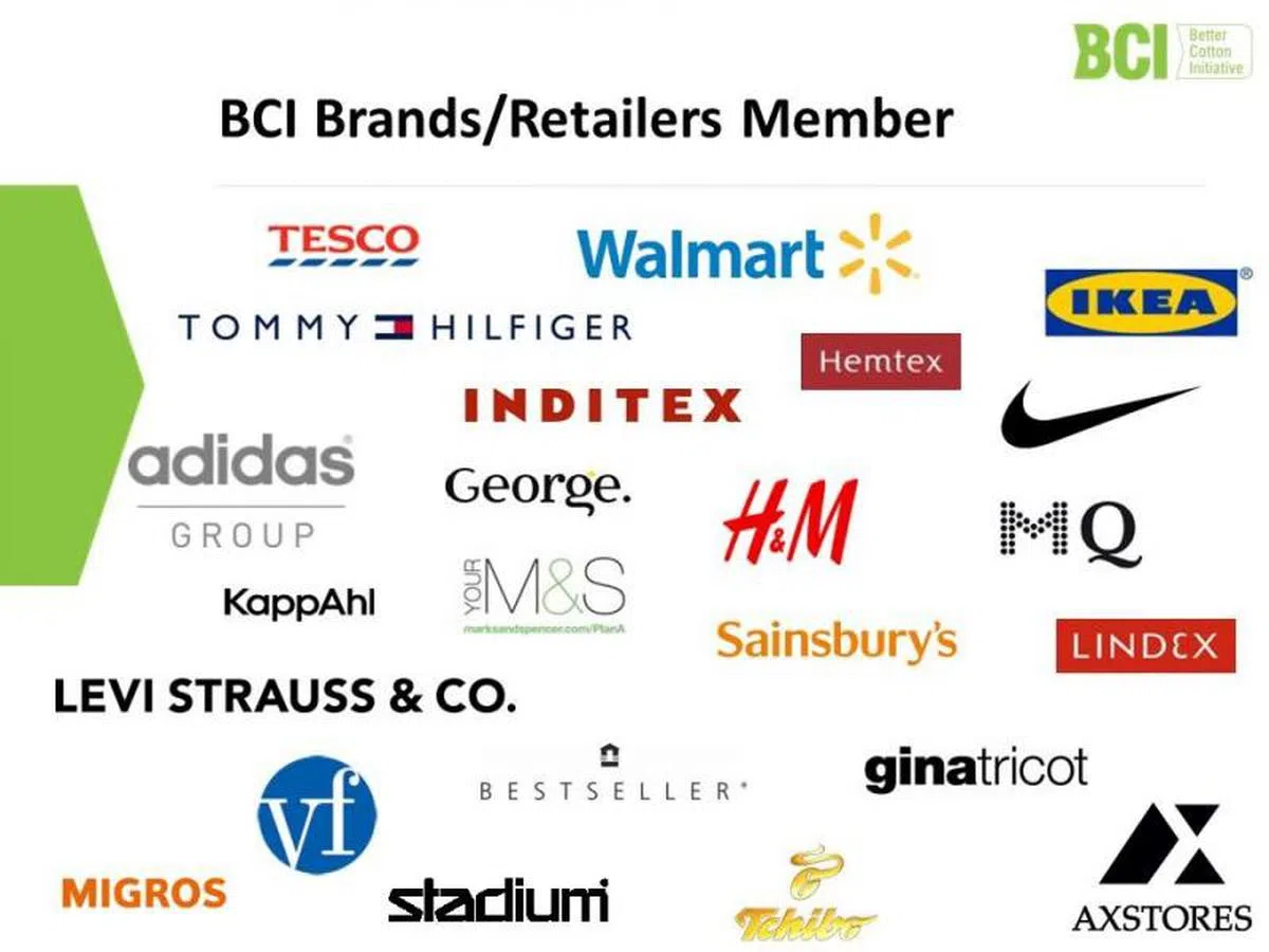  BCI会员中有许多国际知名品牌。（互联网） 