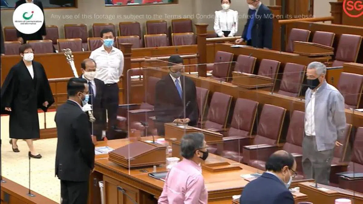  通讯及新闻部今天（1月4日）中午发布文稿指出，国会议事过程第一次直播将于今天举行。直播除了英文版本也包括翻译版本。（国会直播视频截图） 