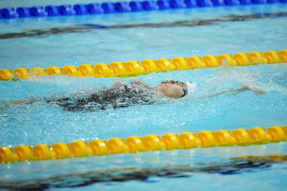 叶品秀在曼彻斯特世界残疾人游泳锦标赛夺下女子50米和100米仰泳S2级金牌。（Jon Super）