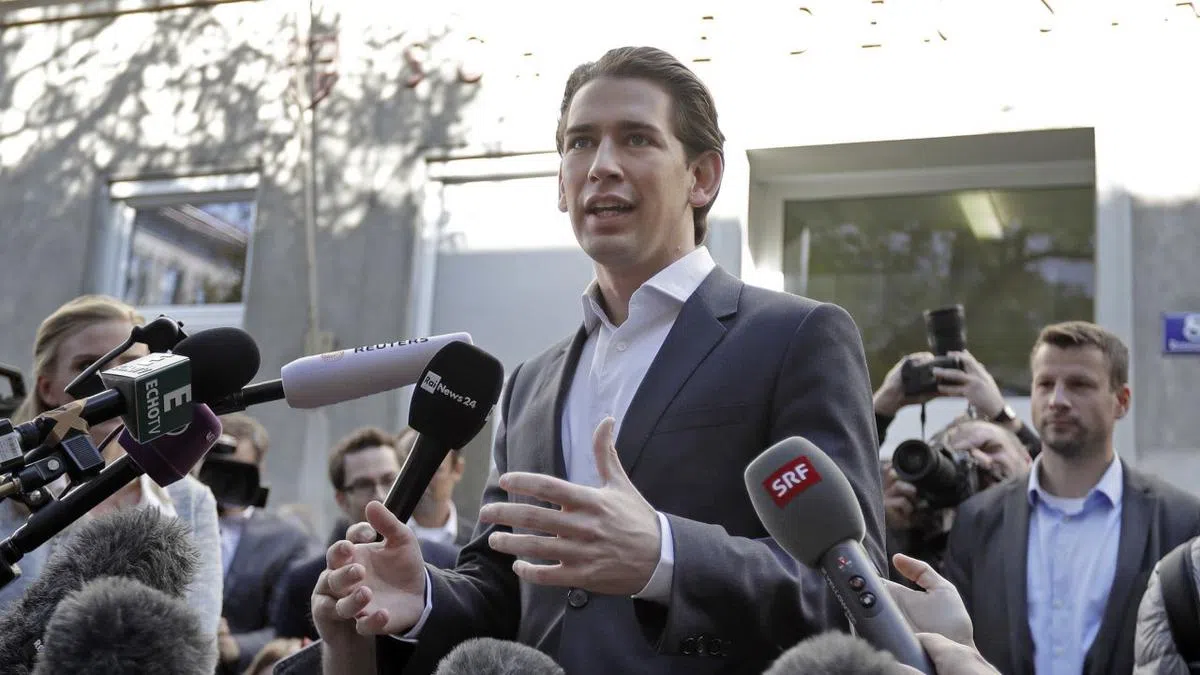  10月15日，奥地利国会选举保守派人民党（OVP）获胜，31岁外交部长库尔兹（Sebastian Kurz）将成为最年轻的国家领导人。（路透社） 