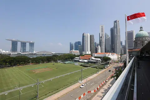 新加坡将政府大厦前大草场与周边建筑群列入联合国教科文组织世界文化遗产的预备名录。（联合早报）