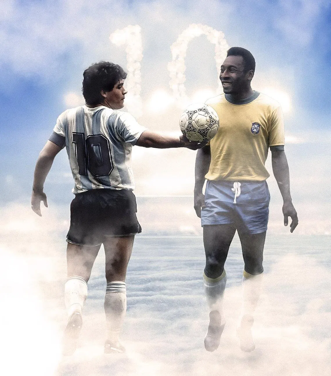 短短两年，足球界痛失两代球王。（推特）