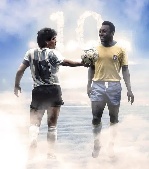 短短两年，足球界痛失两代球王。（推特）