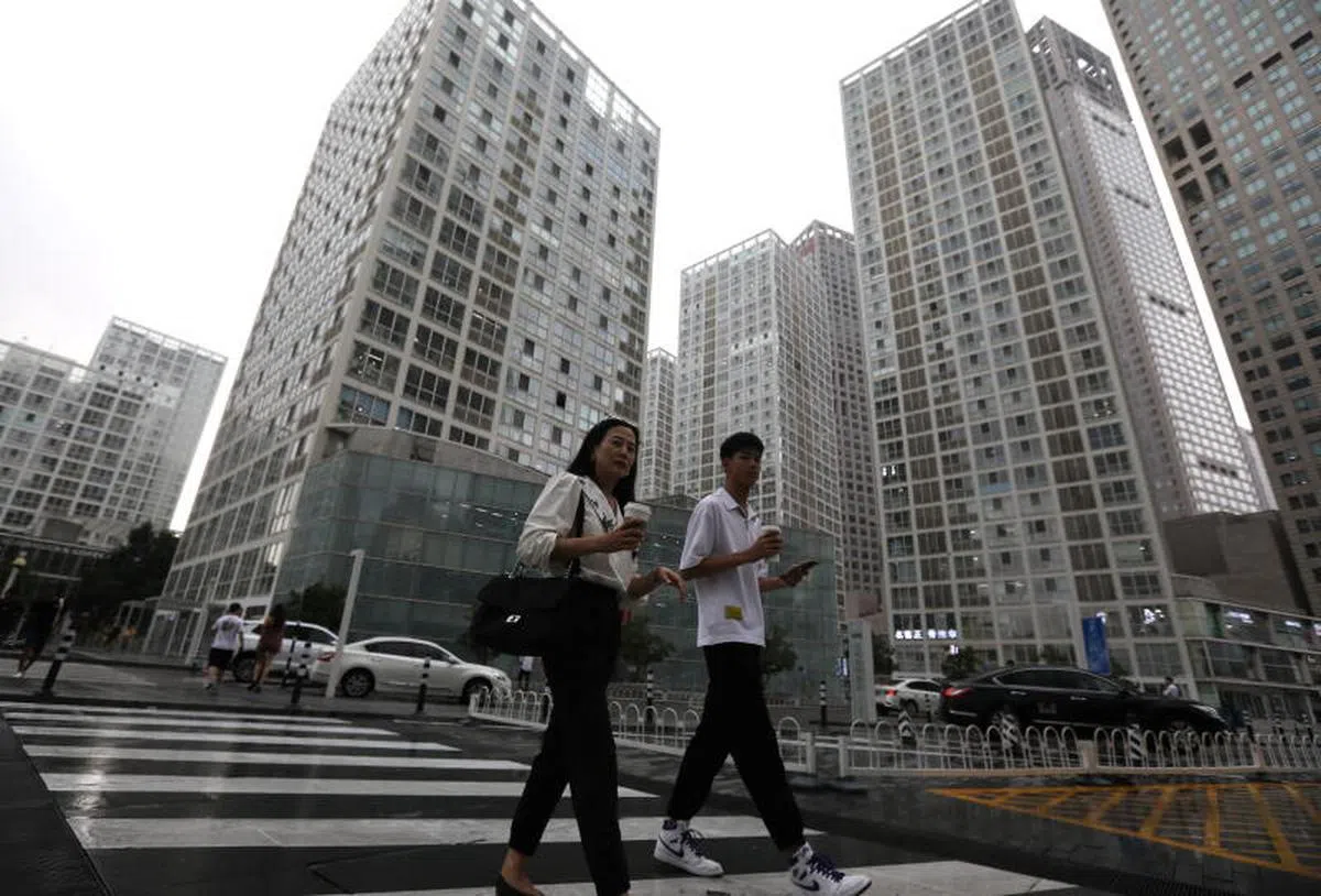 北京中央商业区。（路透社）
