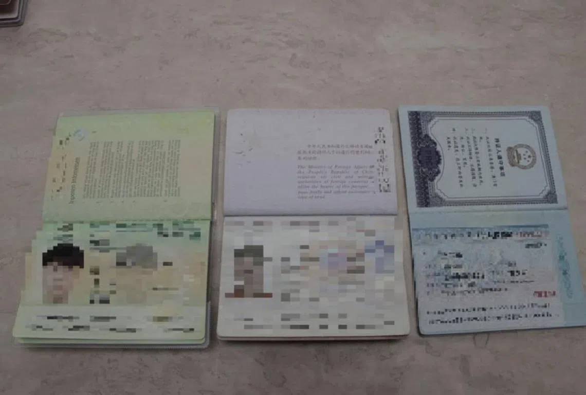 10亿新元洗黑钱案，原籍中国的多名被告都持有包括塞浦路斯或瓦努阿图等国家的护照。（新加坡警察部队）