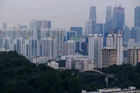 人口普查数据显示，本地仍有近八成家庭住在组屋，但比率相较十年前有所滑落。（联合早报）