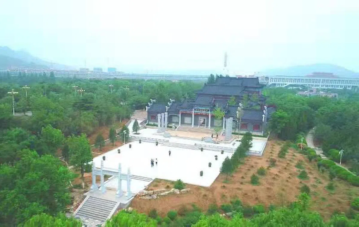  位于山东长清的傒公纪念馆已竣工。（卢丽珊提供） 