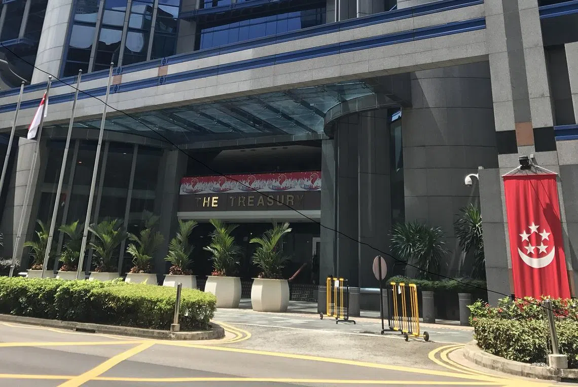 总部设在财务大厦（The Treasury）的这个部门，自新加坡独立后只有过三位正部长。（财政部提供）