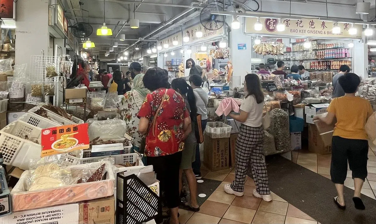 位于新加坡市中心的海味干货行集散地。（新明日报）