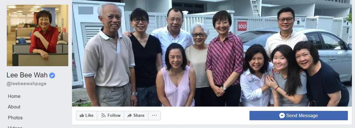  花姐将和许绍雄宜家的合照设为个人主页的封面照。（李美花面簿） 