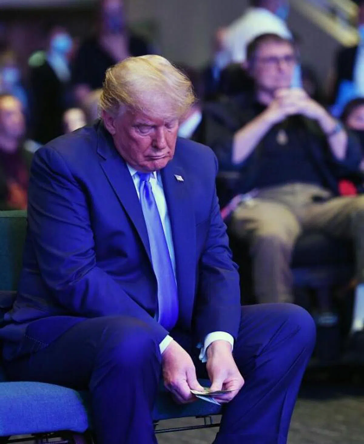  特朗普至少背负10亿美元的债务。（法新社） 