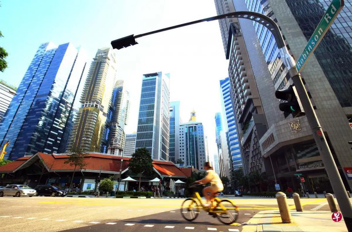  今年上半年成交的大宗地产项目多位于新加坡CBD市中心。（联合早报） 