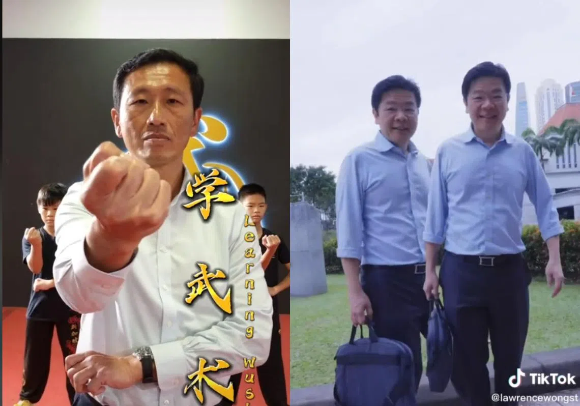 王乙康（左）和黄循财（右）都是TikTok平台上的“网红”。（红蚂蚁制图）