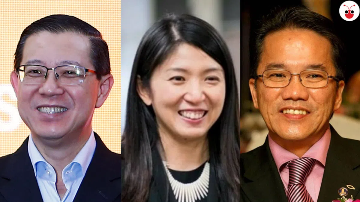  左起：财政部长林冠英、能源部长杨美盈、首相署部长刘伟强。（张丽苹制图） 