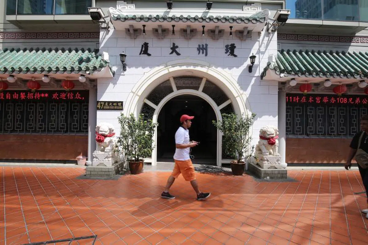  琼州会馆。（联合早报） 