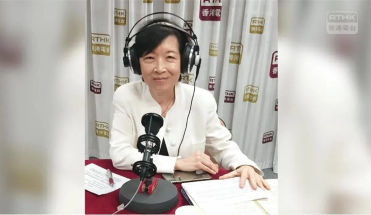  罗范椒芬称有少女向示威者献身。（香港电台视频截图） 