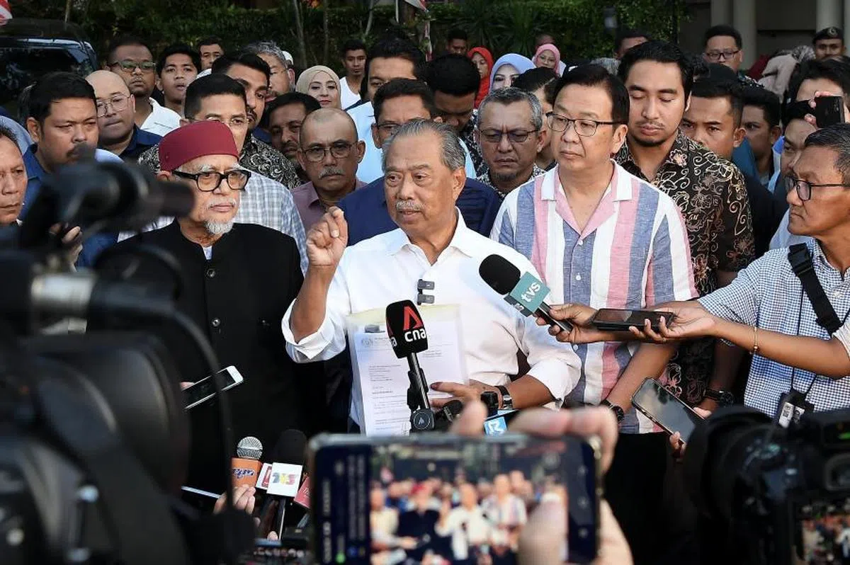 慕尤丁早前宣称已取得超过半数议员支持任相，但随后不了了之。（马新社）
