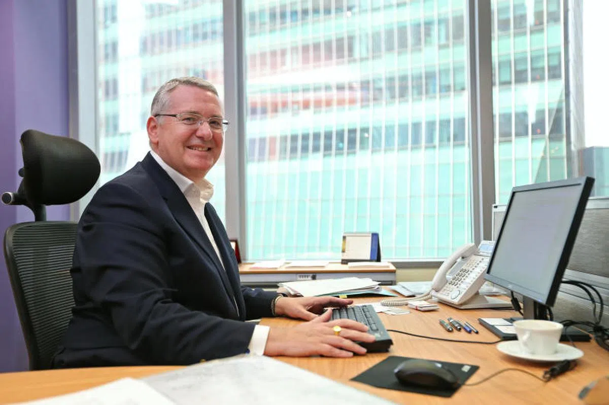  新加坡国际商会总裁米洧德（Victor Mills）。他投身金融服务事业超过30年，是尤索夫伊萨东南亚研究院（ISEAS-Yusof Ishak Institute）的前任董事。（联合早报） 