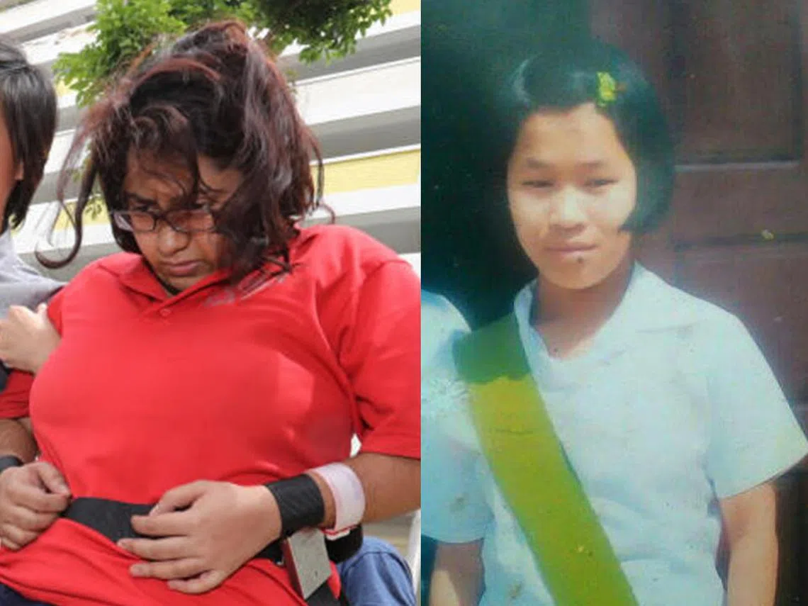 24岁的缅甸女佣磅艾赫多恩（右）被女雇主盖娅蒂丽虐待致死。（红蚂蚁制图）