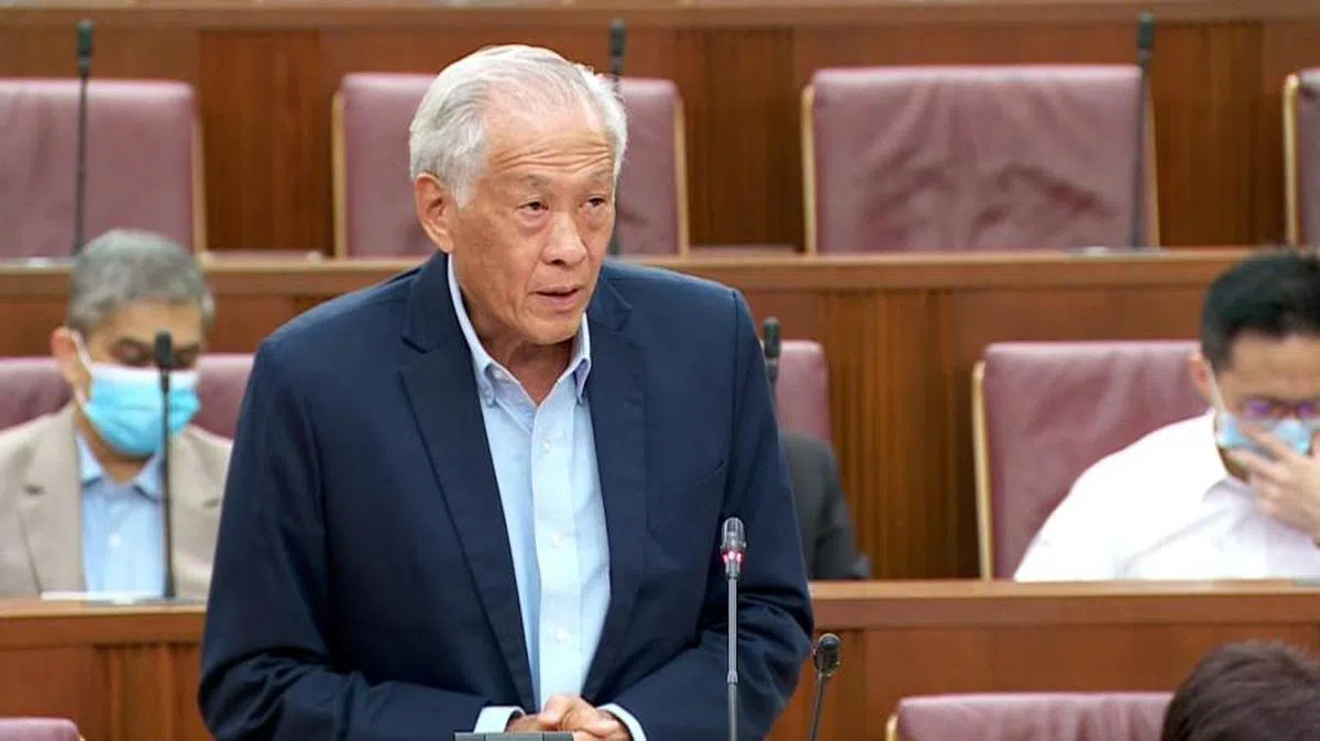 国防部长黄永宏。（国会直播截图）